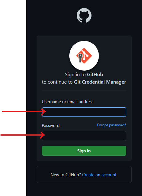 UserPasswortGitHub